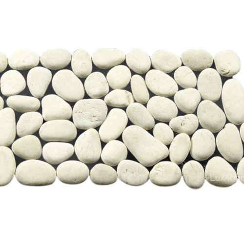 Bordura z otoczaków White Pebble