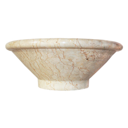 Umywalka kamienna Umywalka kamienna – jasna misa na stopce z zaokrąglonym rantem