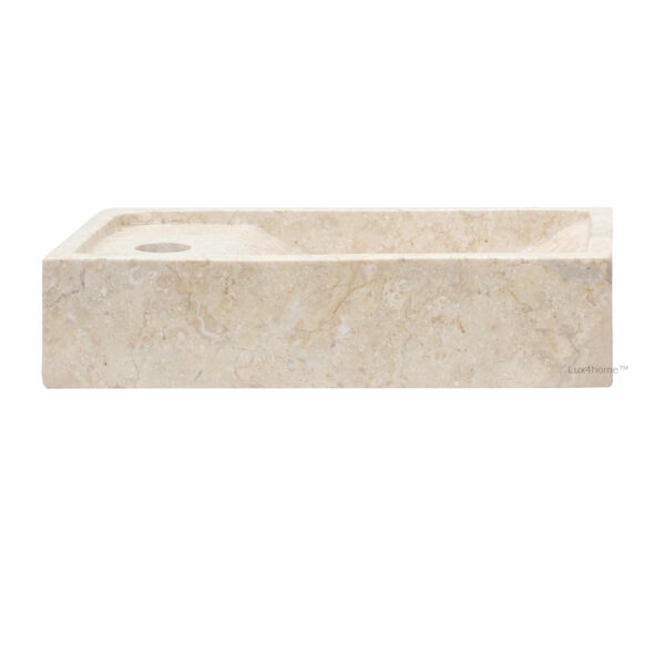 Umywalka marmurowa BUBALUS Cream Umywalka marmurowa BUBALUS Cream – widok z boku