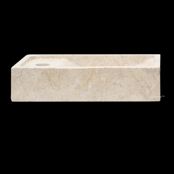 Umywalka marmurowa BUBALUS Cream Umywalka marmurowa BUBALUS Cream – widok z boku