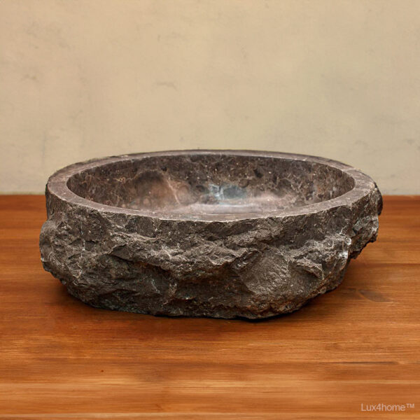 Umywalka marmurowa JURRASIC MARBLE Umywalka marmurowa JURRASIC MARBLE – na drewnianym blacie