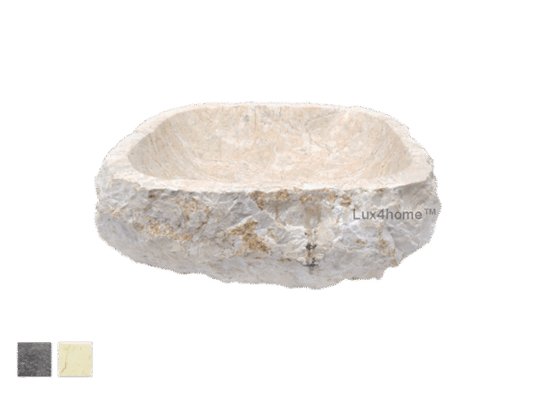 Umywalka marmurowa JURRASIC MARBLE Umywalka marmurowa JURRASIC MARBLE – misa z chropowatą naturalną powierzchnią zewnętrzną