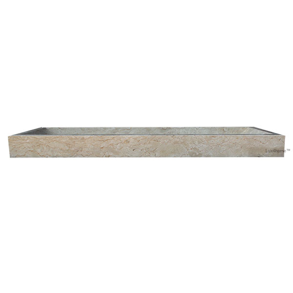 Umywalka marmurowa LAVOIR SMOOTH Cream Umywalka marmurowa LAVOIR SMOOTH Cream – widok z boku