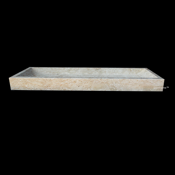Umywalka marmurowa LAVOIR SMOOTH Cream Umywalka marmurowa LAVOIR SMOOTH Cream – widok z boku