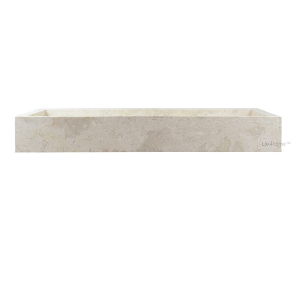 Umywalka marmurowa OPULENTUM Cream Umywalka marmurowa OPULENTUM Cream – widok z boku