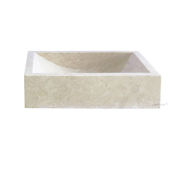 Umywalka marmurowa ORNATUS 308 Cream Umywalka marmurowa ORNATUS 308 Cream – widok z przodu