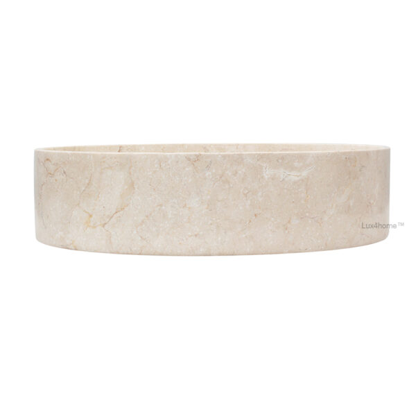 Umywalka marmurowa TERRA Cream Umywalka marmurowa TERRA Cream – widok z boku