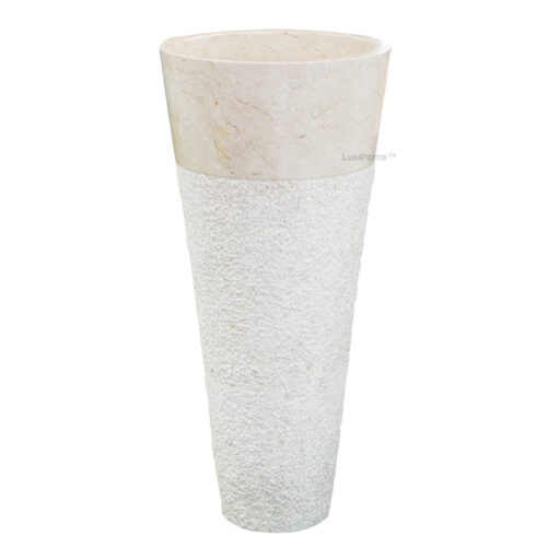 Umywalka wolnostojąca PEDESTAL HAMMERED Cream