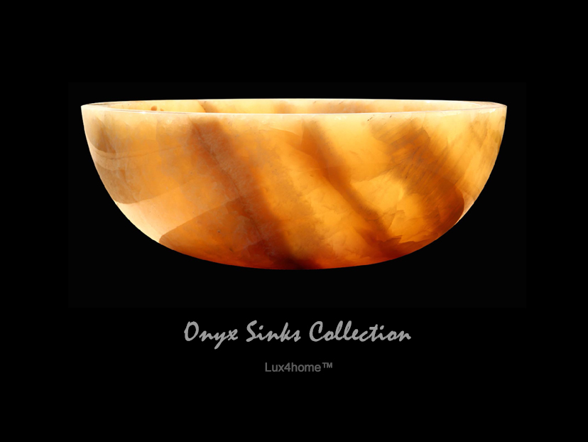 Katalogi 8 Okładka katalogu umywalek z onyksu Lux4home Onyx Sinks Collection